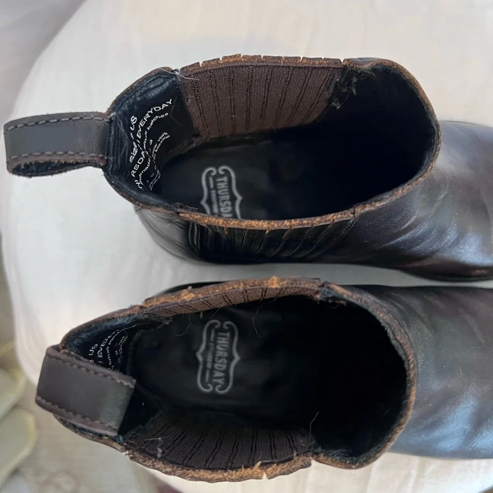 Thursday Boot Company Chelsea Black/Brown Ankle Boots. Size 8 Woman’s.